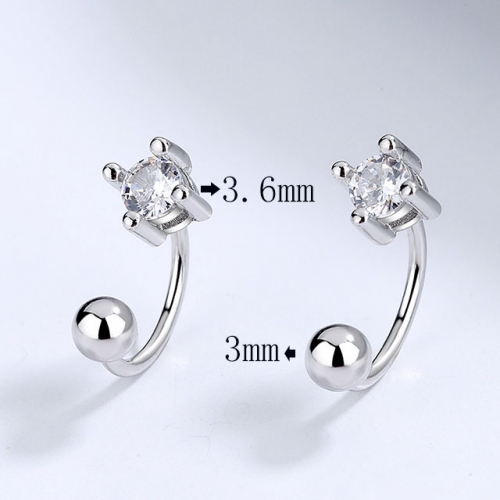 BC Wholesale 925 Sterling Silver Jewelry Earrings Good Quality Earrings NO.#925SJ8EA3410