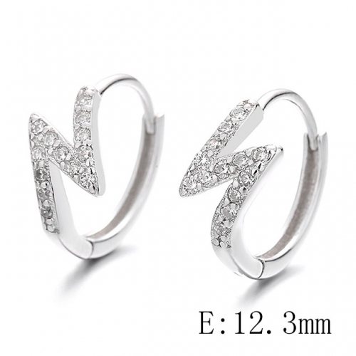 BC Wholesale 925 Sterling Silver Jewelry Earrings Good Quality Earrings NO.#925SJ8EA6011