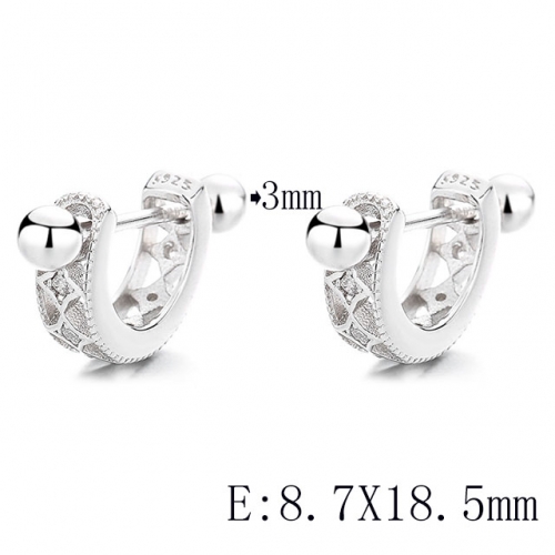 BC Wholesale 925 Sterling Silver Jewelry Earrings Good Quality Earrings NO.#925SJ8EA5005