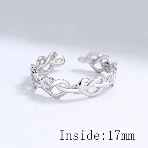 BC Wholesale 925 Sterling Silver Rings Popular Open Rings Wholesale Jewelry NO.#925SJ8RB011