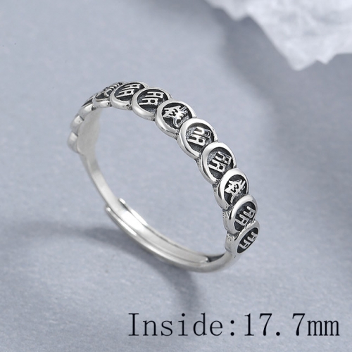 BC Wholesale 925 Sterling Silver Rings Popular Open Rings Wholesale Jewelry NO.#925SJ8R3B0812