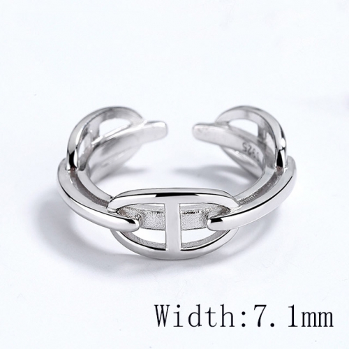 BC Wholesale 925 Sterling Silver Rings Popular Open Rings Wholesale Jewelry NO.#925SJ8R1B2111