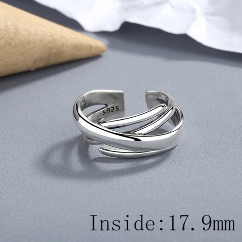 BC Wholesale 925 Sterling Silver Rings Popular Open Rings Wholesale Jewelry NO.#925SJ8R1B1516