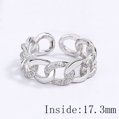 BC Wholesale 925 Sterling Silver Rings Popular Open Rings Wholesale Jewelry NO.#925SJ8RB104