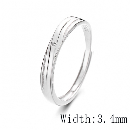 BC Wholesale 925 Sterling Silver Rings Popular Open Rings Wholesale Jewelry NO.#925SJ8RB1815