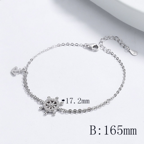 BC Wholesale 925 Silver Bracelet Jewelry Fashion Silver Bracelet NO.#925SJ8BG0104