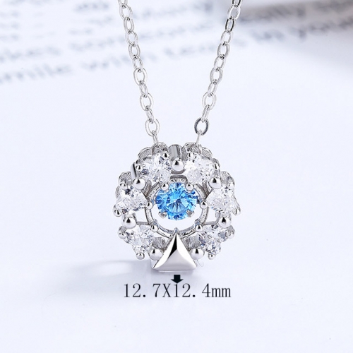 BC Wholesale 925 Silver Necklace Fashion Silver Pendant and Chain Necklace NO.#925SJ8N1E5419