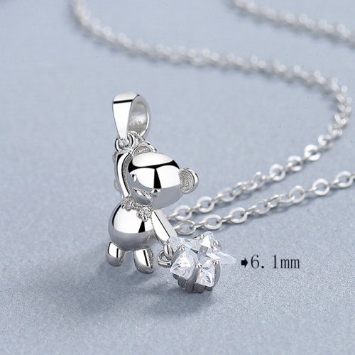 BC Wholesale 925 Silver Necklace Fashion Silver Pendant and Chain Necklace NO.#925SJ8Nc035