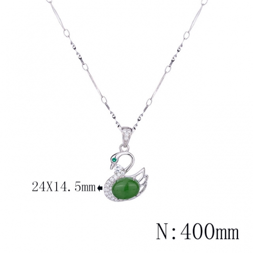 BC Wholesale 925 Silver Necklace Fashion Silver Pendant and Chain Necklace NO.#925SJ8N1E4514