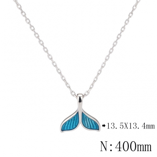 BC Wholesale 925 Silver Necklace Fashion Silver Pendant and Chain Necklace NO.#925SJ8N1E3011