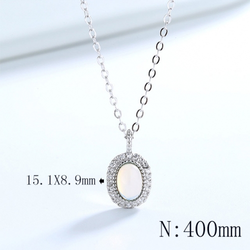 BC Wholesale 925 Silver Necklace Fashion Silver Pendant and Chain Necklace NO.#925SJ8N1E1913