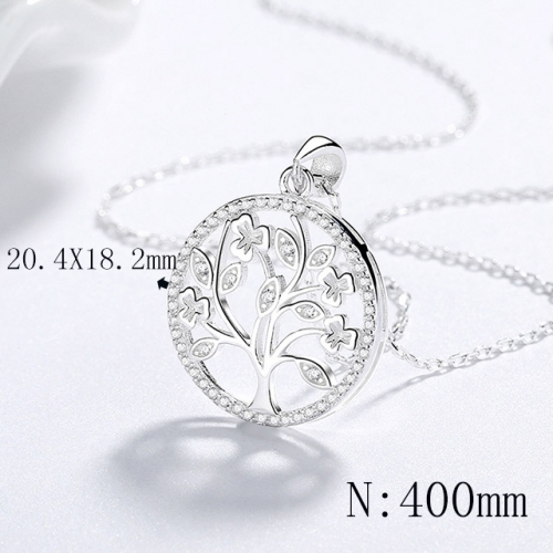 BC Wholesale 925 Silver Necklace Fashion Silver Pendant and Chain Necklace NO.#925SJ8N1E3211