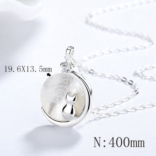 BC Wholesale 925 Silver Necklace Fashion Silver Pendant and Chain Necklace NO.#925SJ8N1E3119
