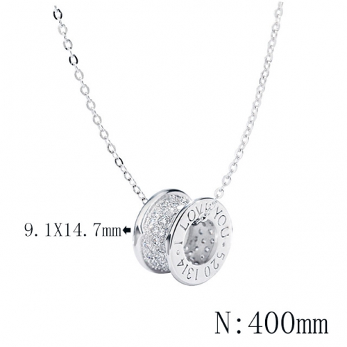 BC Wholesale 925 Silver Necklace Fashion Silver Pendant and Chain Necklace NO.#925SJ8N1E419