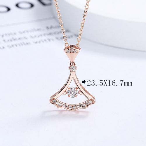 BC Wholesale 925 Silver Necklace Fashion Silver Pendant and Chain Necklace NO.#925SJ8N1E5409