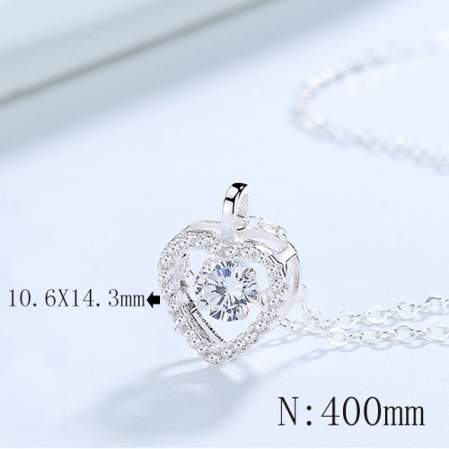 BC Wholesale 925 Silver Necklace Fashion Silver Pendant and Chain Necklace NO.#925SJ8N1E3213