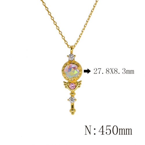 BC Wholesale 925 Silver Necklace Fashion Silver Pendant and Chain Necklace NO.#925SJ8N2E296