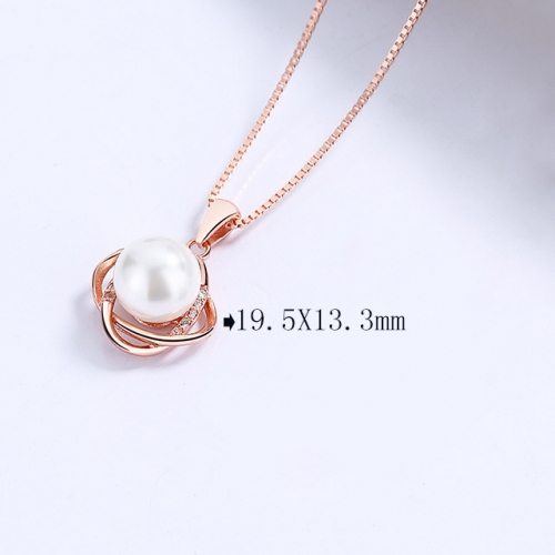 BC Wholesale 925 Silver Necklace Fashion Silver Pendant and Chain Necklace NO.#925SJ8N1E5501