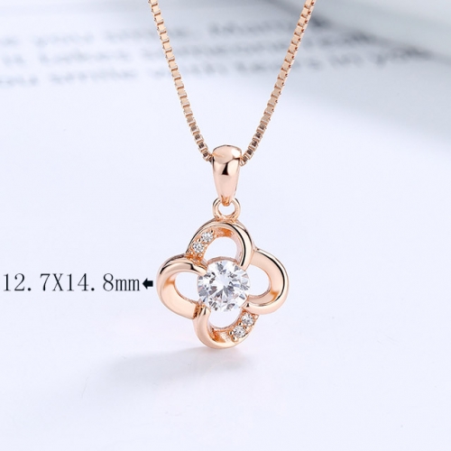 BC Wholesale 925 Silver Necklace Fashion Silver Pendant and Chain Necklace NO.#925SJ8N1G0304