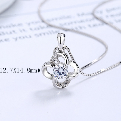 BC Wholesale 925 Silver Necklace Fashion Silver Pendant and Chain Necklace NO.#925SJ8NG0304