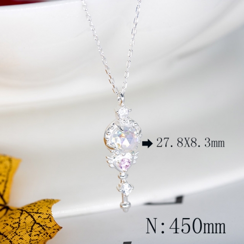 BC Wholesale 925 Silver Necklace Fashion Silver Pendant and Chain Necklace NO.#925SJ8N1E296