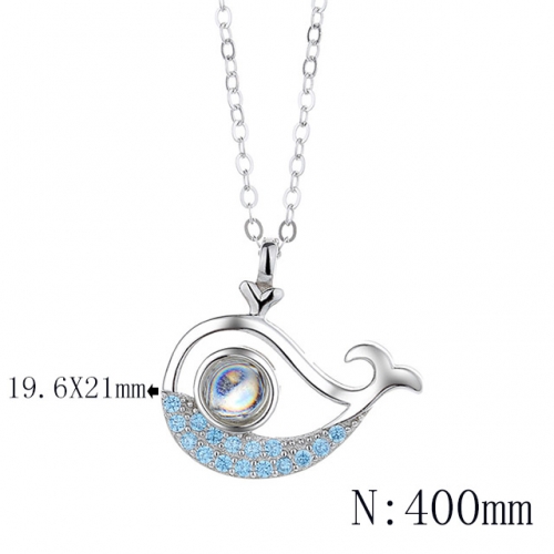 BC Wholesale 925 Silver Necklace Fashion Silver Pendant and Chain Necklace NO.#925SJ8N1E506