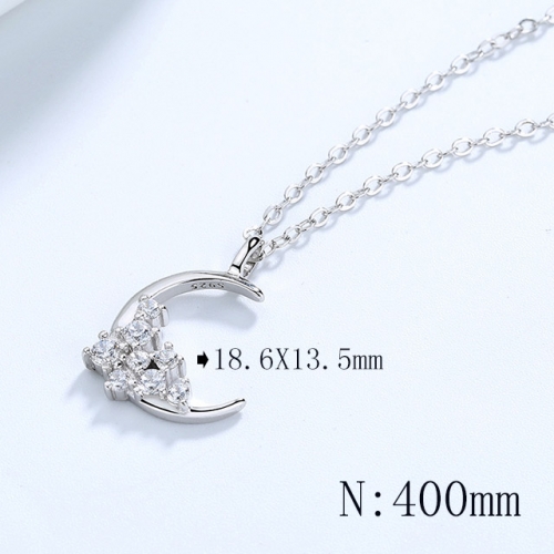 BC Wholesale 925 Silver Necklace Fashion Silver Pendant and Chain Necklace NO.#925SJ8N1E3921