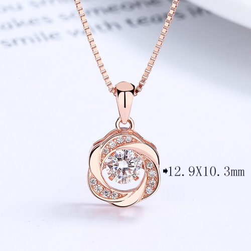 BC Wholesale 925 Silver Necklace Fashion Silver Pendant and Chain Necklace NO.#925SJ8N1E5502