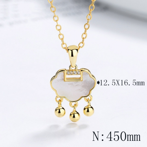 BC Wholesale 925 Silver Necklace Fashion Silver Pendant and Chain Necklace NO.#925SJ8N1E5215