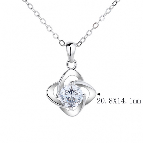 BC Wholesale 925 Silver Necklace Fashion Silver Pendant and Chain Necklace NO.#925SJ8NE435
