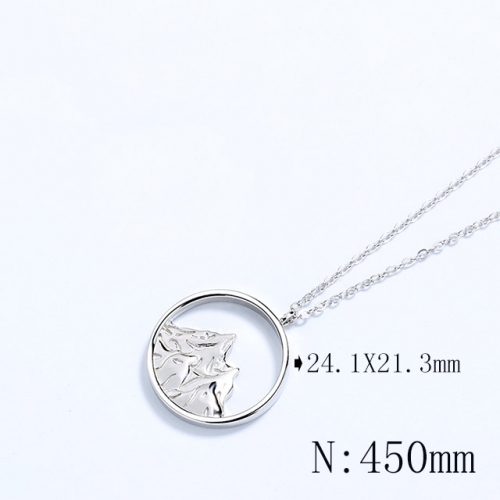 BC Wholesale 925 Silver Necklace Fashion Silver Pendant and Chain Necklace NO.#925SJ8N1E4411