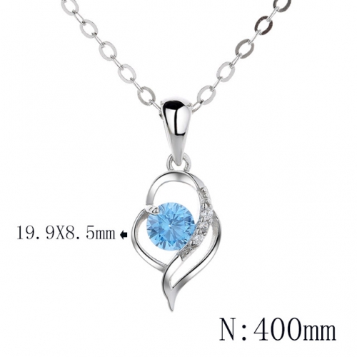 BC Wholesale 925 Silver Necklace Fashion Silver Pendant and Chain Necklace NO.#925SJ8N1E4717