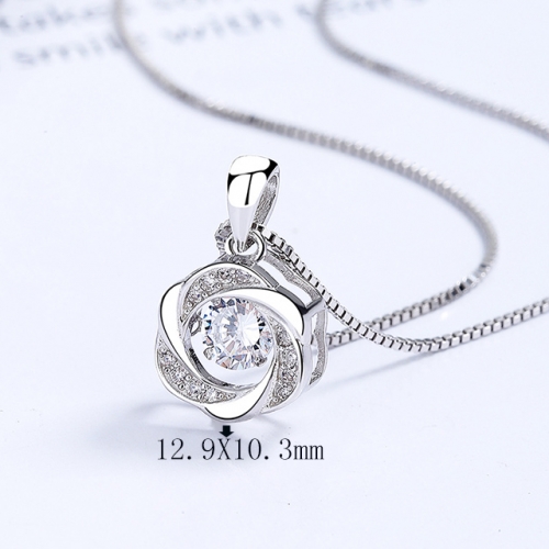 BC Wholesale 925 Silver Necklace Fashion Silver Pendant and Chain Necklace NO.#925SJ8NE5502