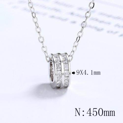 BC Wholesale 925 Silver Necklace Fashion Silver Pendant and Chain Necklace NO.#925SJ8N1F351