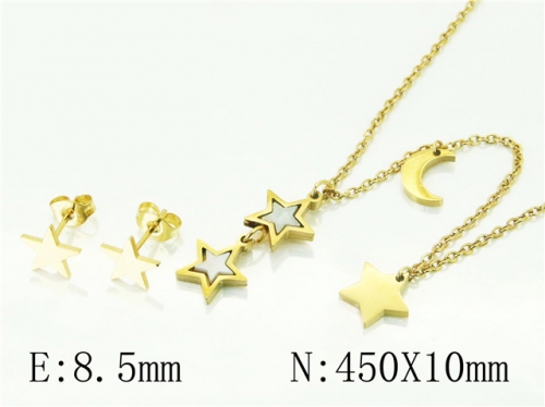 BC Wholesale Jewelry Sets 316L Stainless Steel Jewelry Earrings Necklace Sets NO.#BC71S0056NLZ