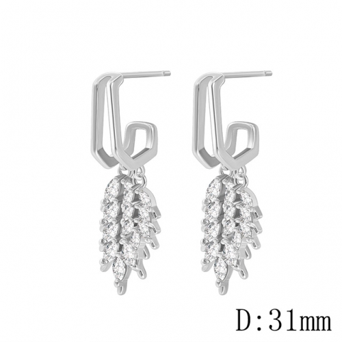 BC Wholesale Earrings Jewelry Copper Earrings With 925 Silver Needle Earrings NO.#CJ005E01331