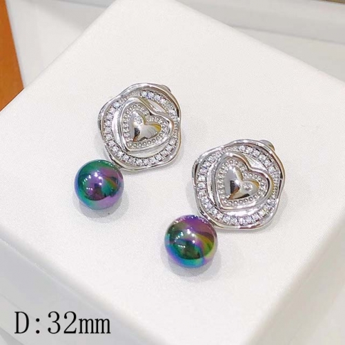 BC Wholesale Earrings Jewelry Copper Earrings With 925 Silver Needle Earrings NO.#CJ005E00580