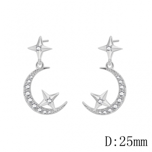BC Wholesale Earrings Jewelry Copper Earrings With 925 Silver Needle Earrings NO.#CJ005E00952