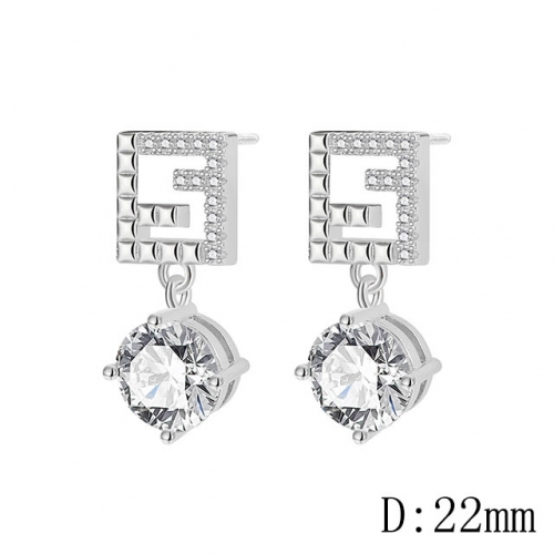 BC Wholesale Earrings Jewelry Copper Earrings With 925 Silver Needle Earrings NO.#CJ005E01088
