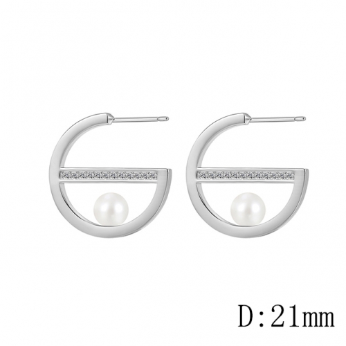 BC Wholesale Earrings Jewelry Copper Earrings With 925 Silver Needle Earrings NO.#CJ005E01062