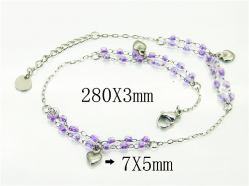 BC Wholesale Anklets Jewelry Stainless Steel 316L Anklets NO.#BC54B0504MLX