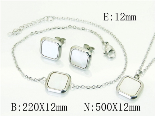 BC Wholesale Jewelry Sets 316L Stainless Steel Jewelry Earrings Pendants Sets NO.#BC59S2516HHQ