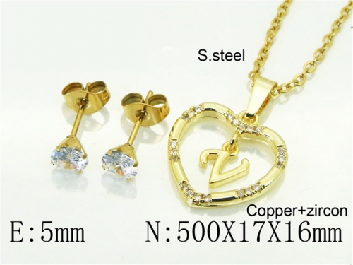 BC Wholesale Jewelry Sets 316L Stainless Steel Jewelry Earrings Pendants Sets NO.#BC54S0633NLV