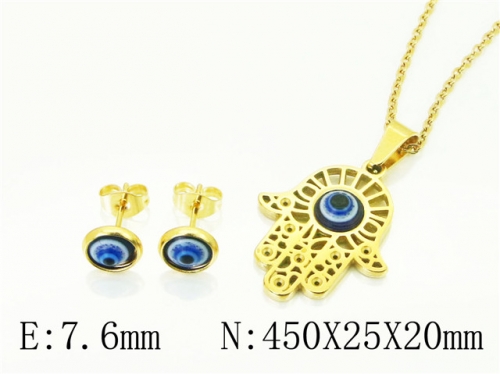 BC Wholesale Jewelry Sets 316L Stainless Steel Jewelry Earrings Pendants Sets NO.#BC12S1298MLQ