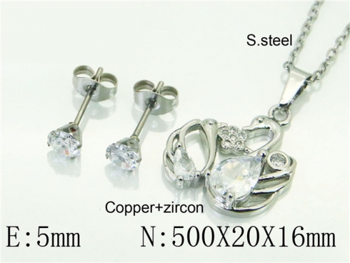 BC Wholesale Jewelry Sets 316L Stainless Steel Jewelry Earrings Pendants Sets NO.#BC54S0603NC