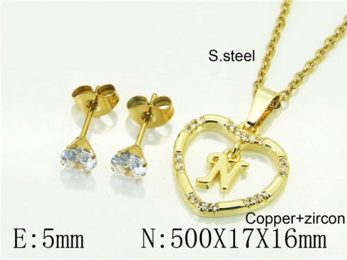 BC Wholesale Jewelry Sets 316L Stainless Steel Jewelry Earrings Pendants Sets NO.#BC54S0625NLS