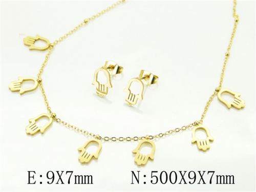 BC Wholesale Jewelry Sets 316L Stainless Steel Jewelry Earrings Pendants Sets NO.#BC34S0164MW