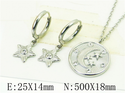 BC Wholesale Jewelry Sets 316L Stainless Steel Jewelry Earrings Pendants Sets NO.#BC06S1116HIE