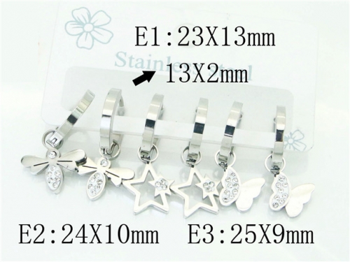 BC Wholesale Earrings Jewelry Stainless Steel Earrings Studs NO.#BC54E0160HJL