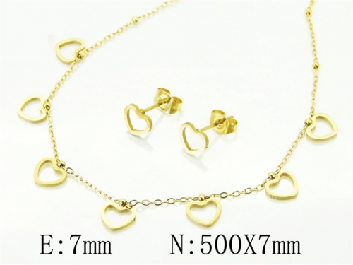 BC Wholesale Jewelry Sets 316L Stainless Steel Jewelry Earrings Pendants Sets NO.#BC34S0171ME